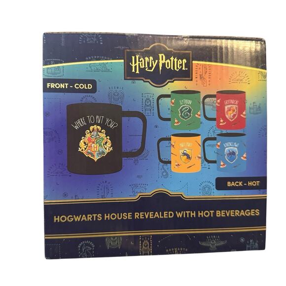 Harry Potter Coffee Mug Color Changing Gryffindor Sorting Hat & Wand Stirrer - Picture 4 of 4